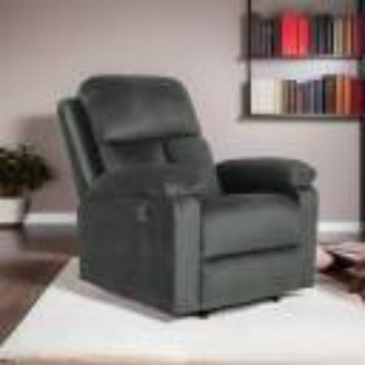 Serene Fabric Manual Recliner  (Finish Color - Ocean Green)