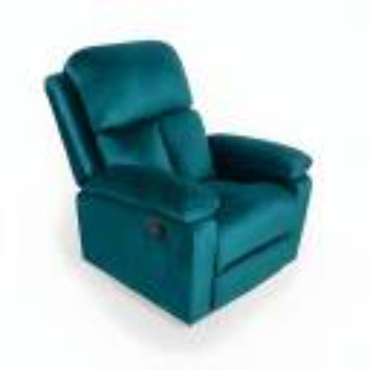 Serene Fabric Manual Recliner  (Finish Color - Ocean Green)